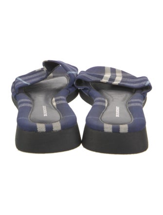 Burberry House Check Pattern Canvas Slides