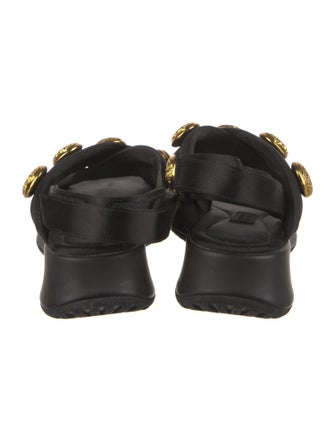 Burberry Leather Slingback Sandals