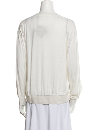 Burberry Silk Crew Neck Sweatshirt