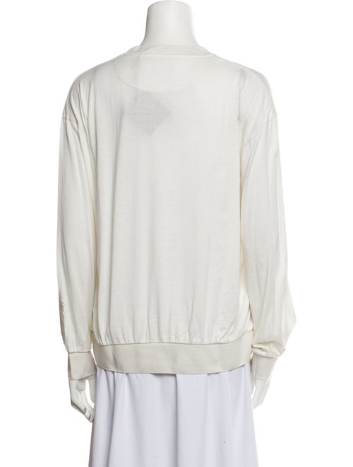 Burberry Silk Crew Neck Sweatshirt