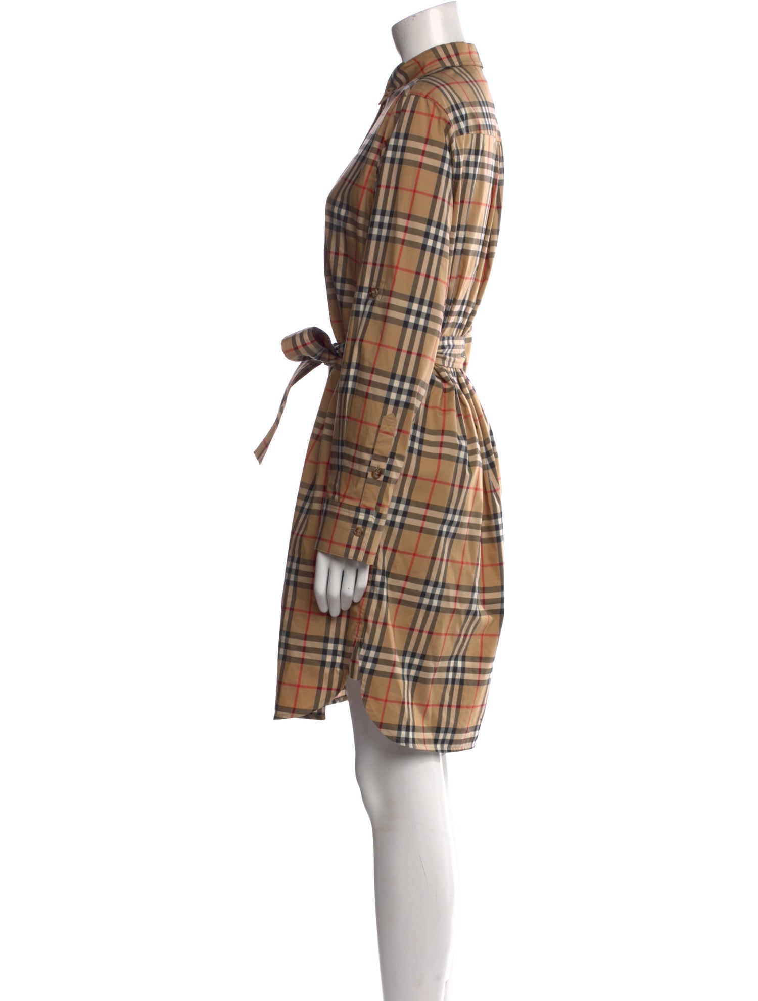 Burberry Plaid Print Mini Dress