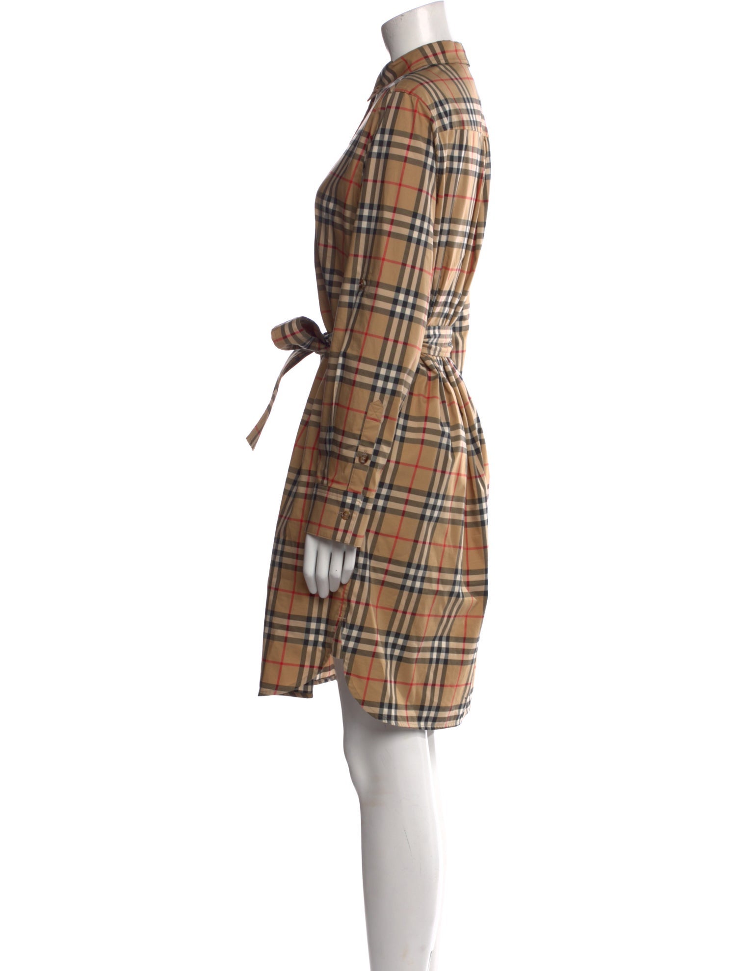 Burberry Plaid Print Knee-Length Dress w/ Tags