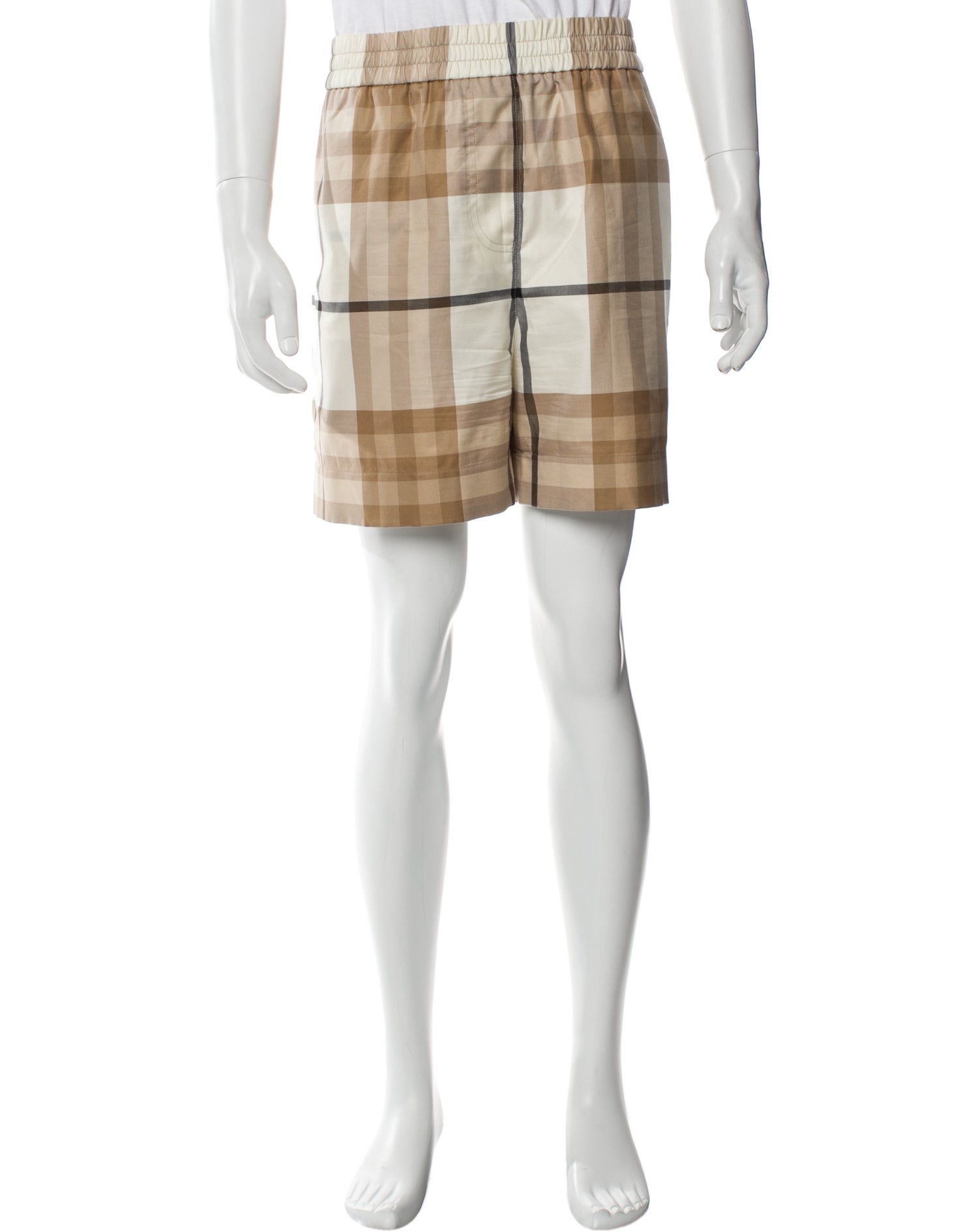 Burberry House Check Pattern Jogger Shorts