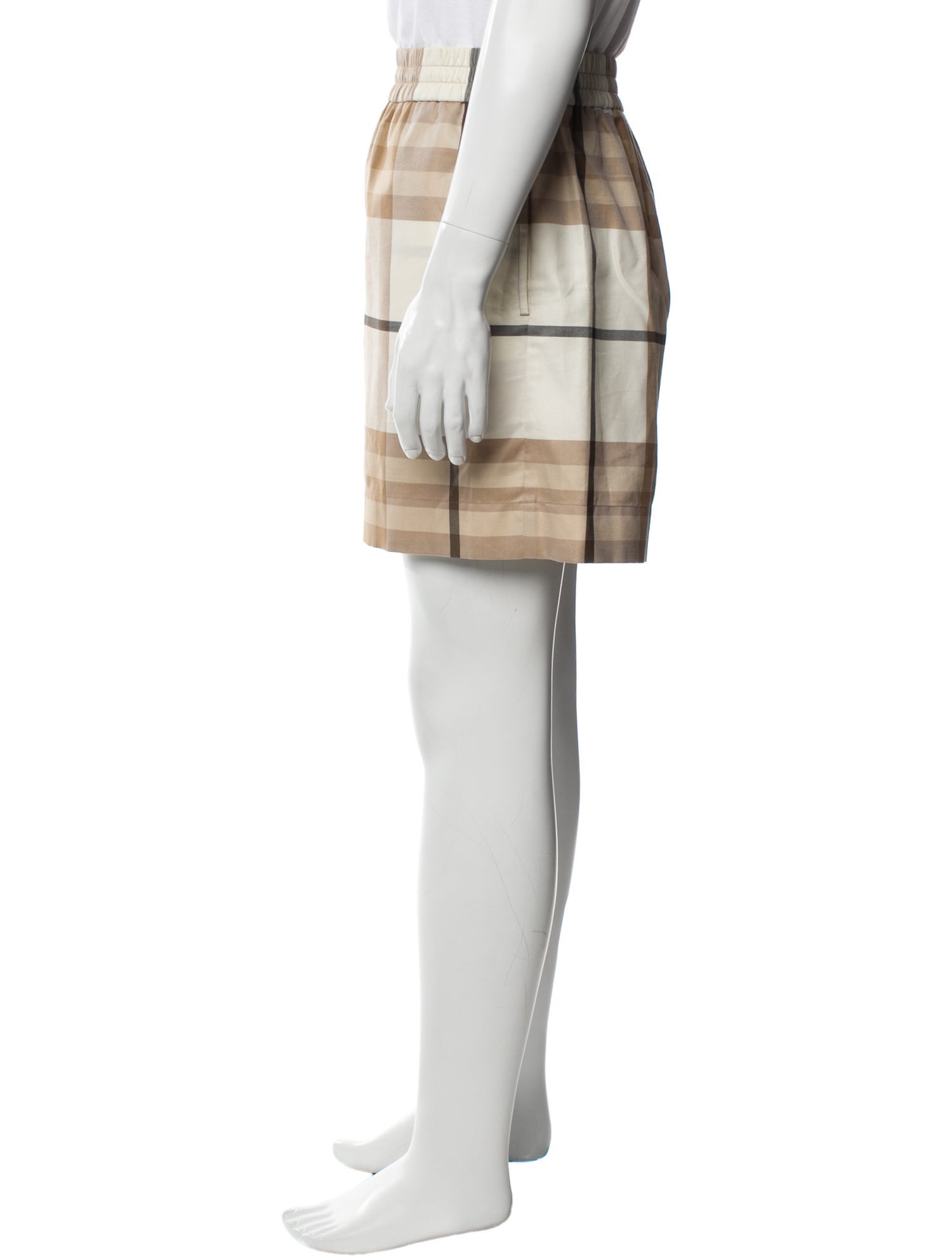Burberry House Check Pattern Jogger Shorts