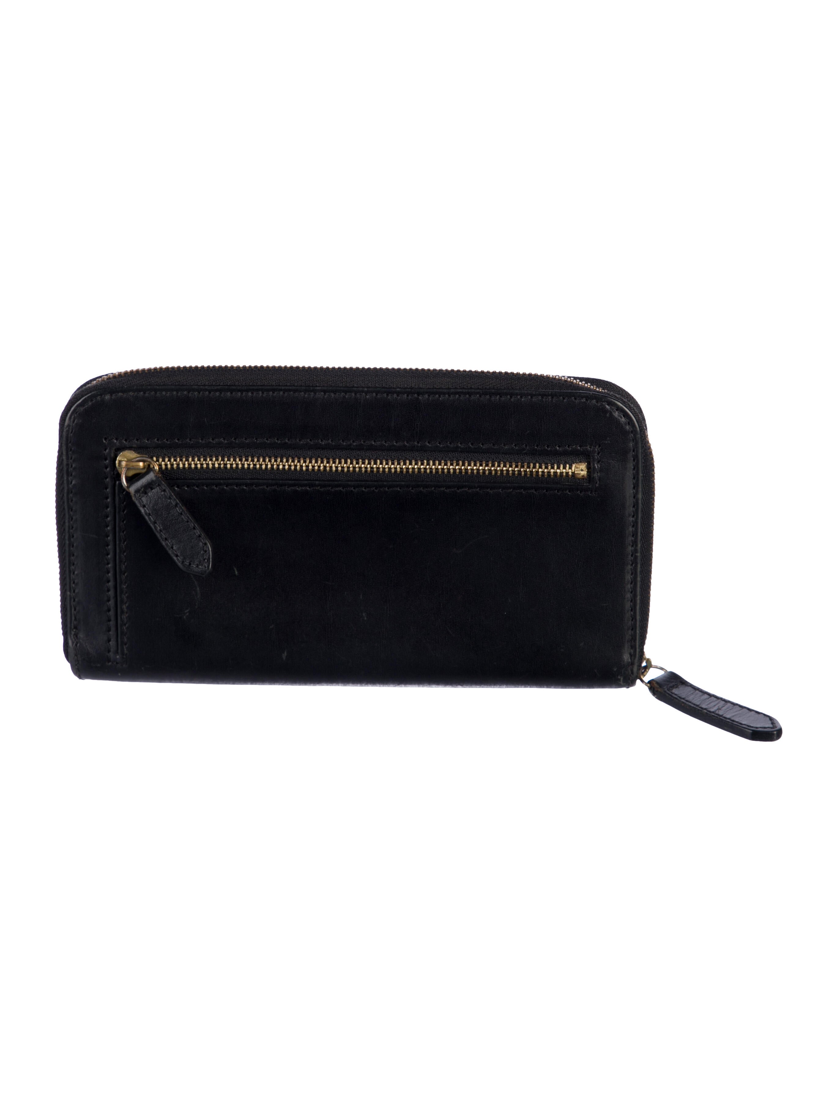 Burberry Leather Printed Continental Wallet