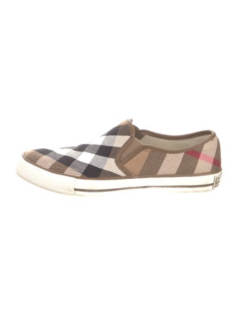 Burberry House Check Pattern Canvas Sneakers