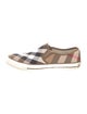 Burberry House Check Pattern Canvas Sneakers