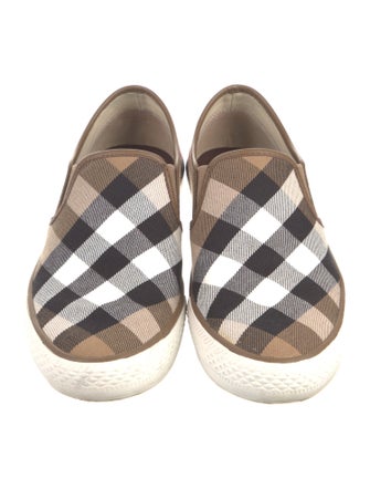 Burberry House Check Pattern Canvas Sneakers
