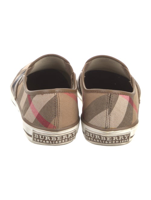 Burberry House Check Pattern Canvas Sneakers