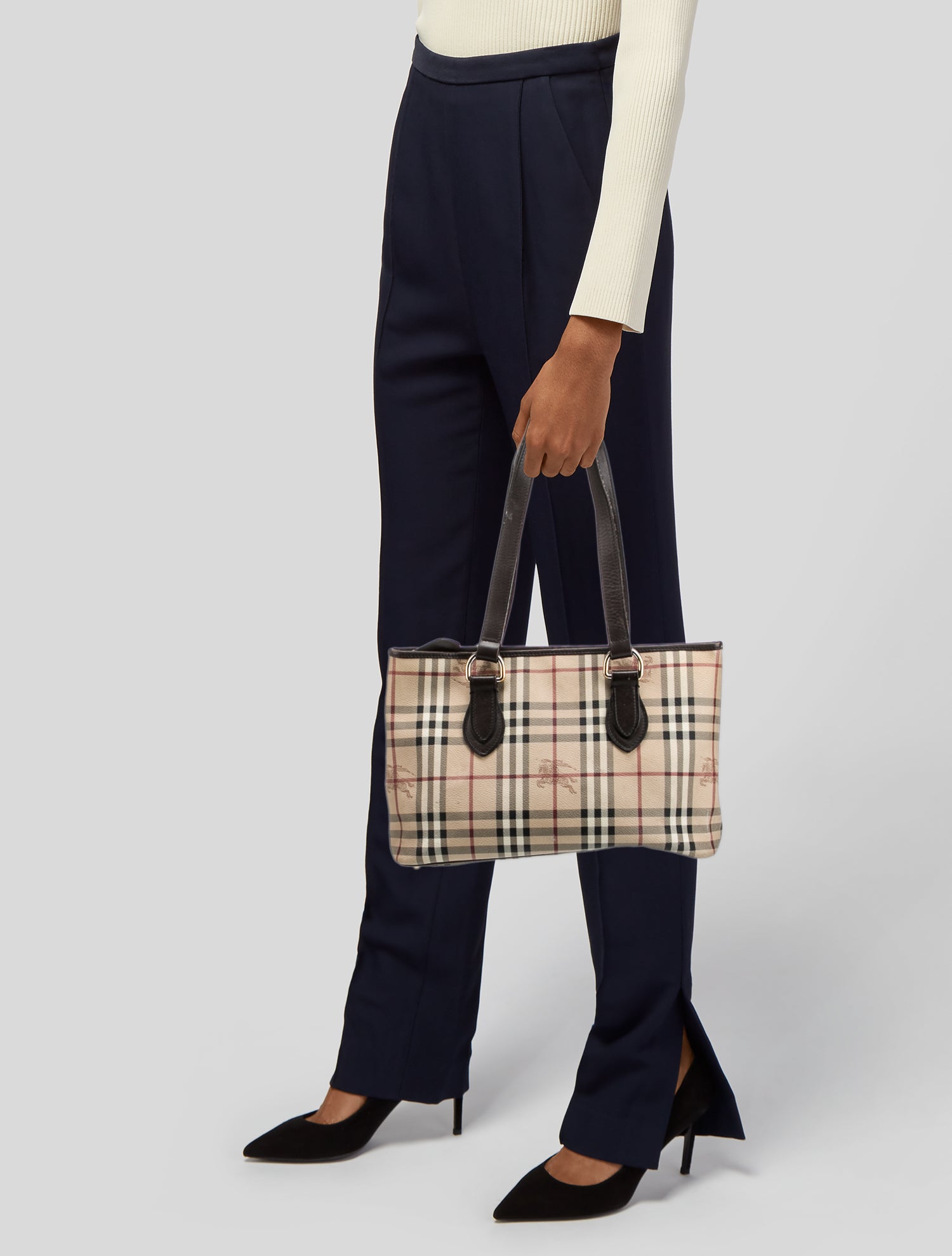 Burberry Haymarket Check Shoulder Bag
