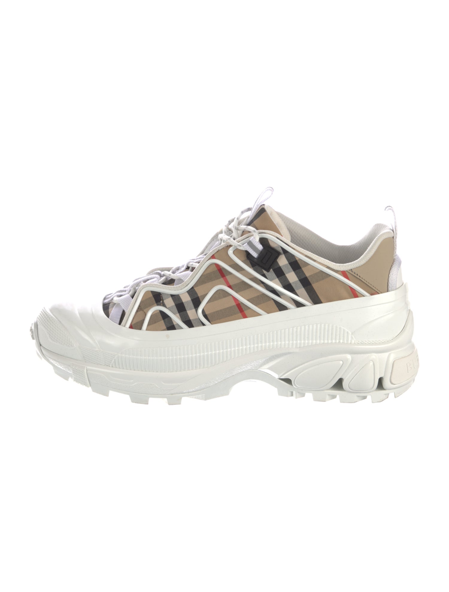 Burberry Nova Check Pattern Canvas Sneakers