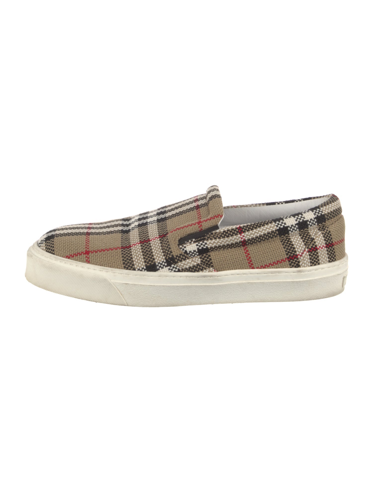 Burberry House Check Pattern Canvas Sneakers