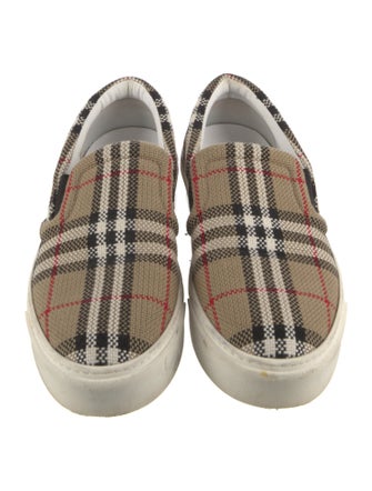 Burberry House Check Pattern Canvas Sneakers