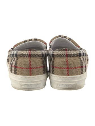 Burberry House Check Pattern Canvas Sneakers