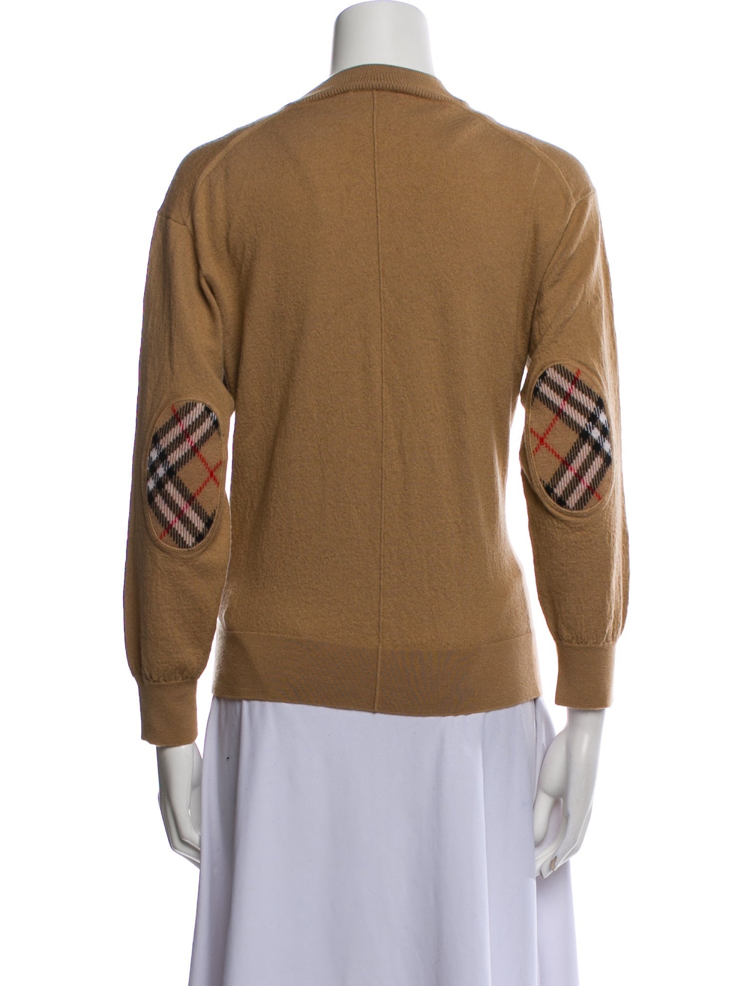 Burberry Merino Wool Mock Neck Sweatshirt