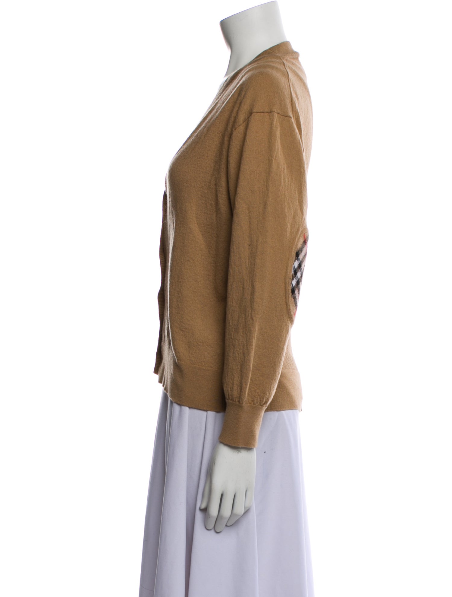 Burberry Merino Wool Mock Neck Sweatshirt