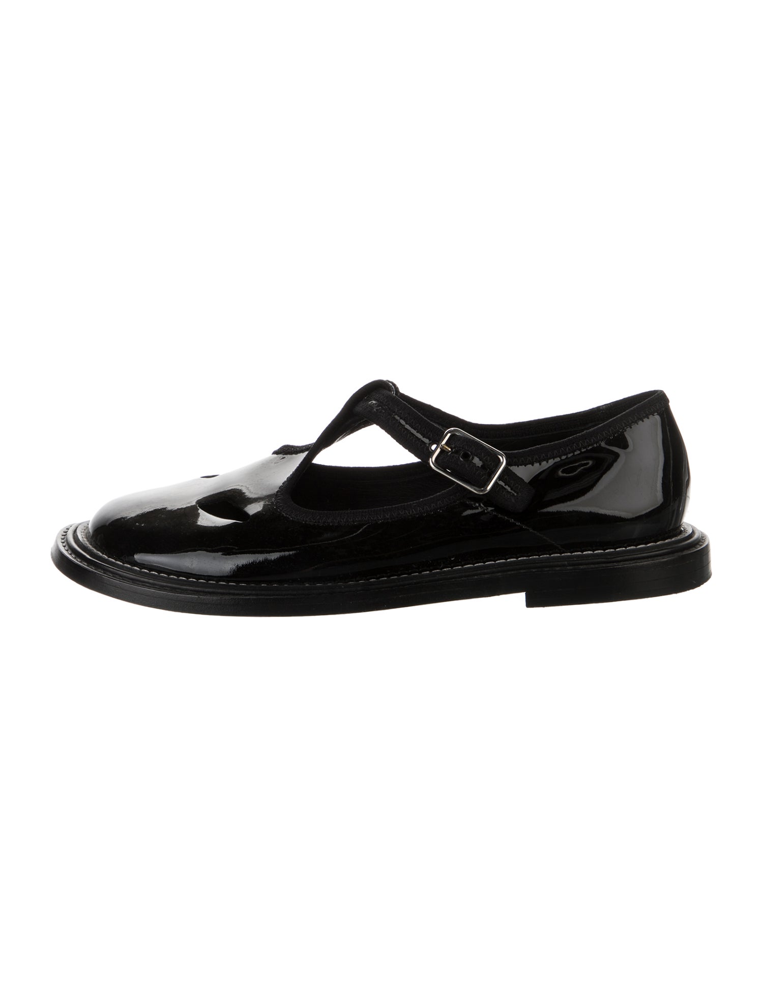 Burberry Patent Leather Mary Jane Flats