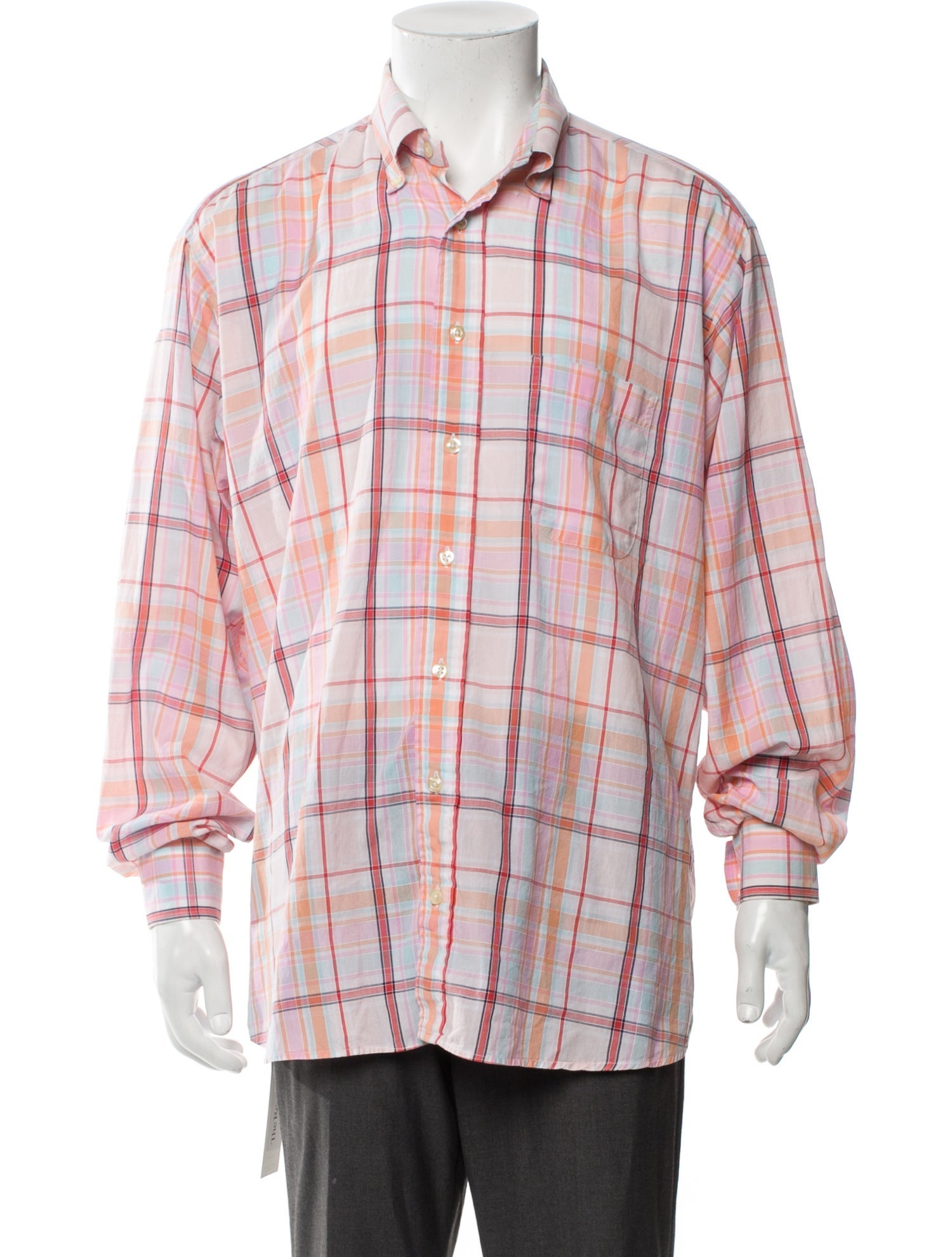 Burberry London Abstract Check Long Sleeve Shirt