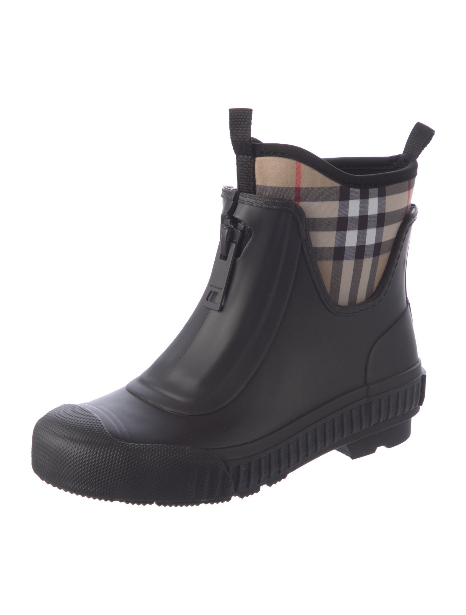 Burberry House Check Pattern Rubber Rain Boots