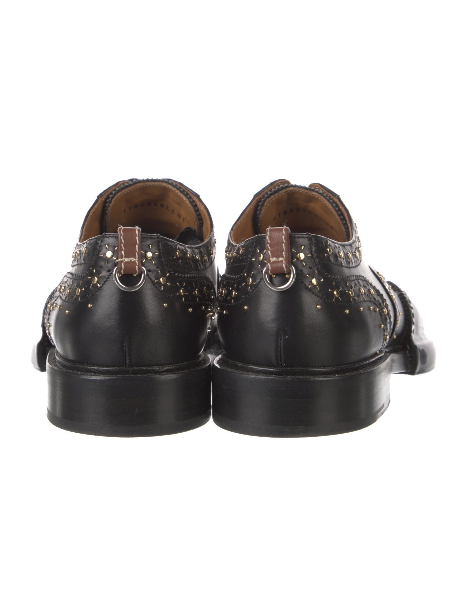 Burberry Patent Leather Lasercut Accents Brogues