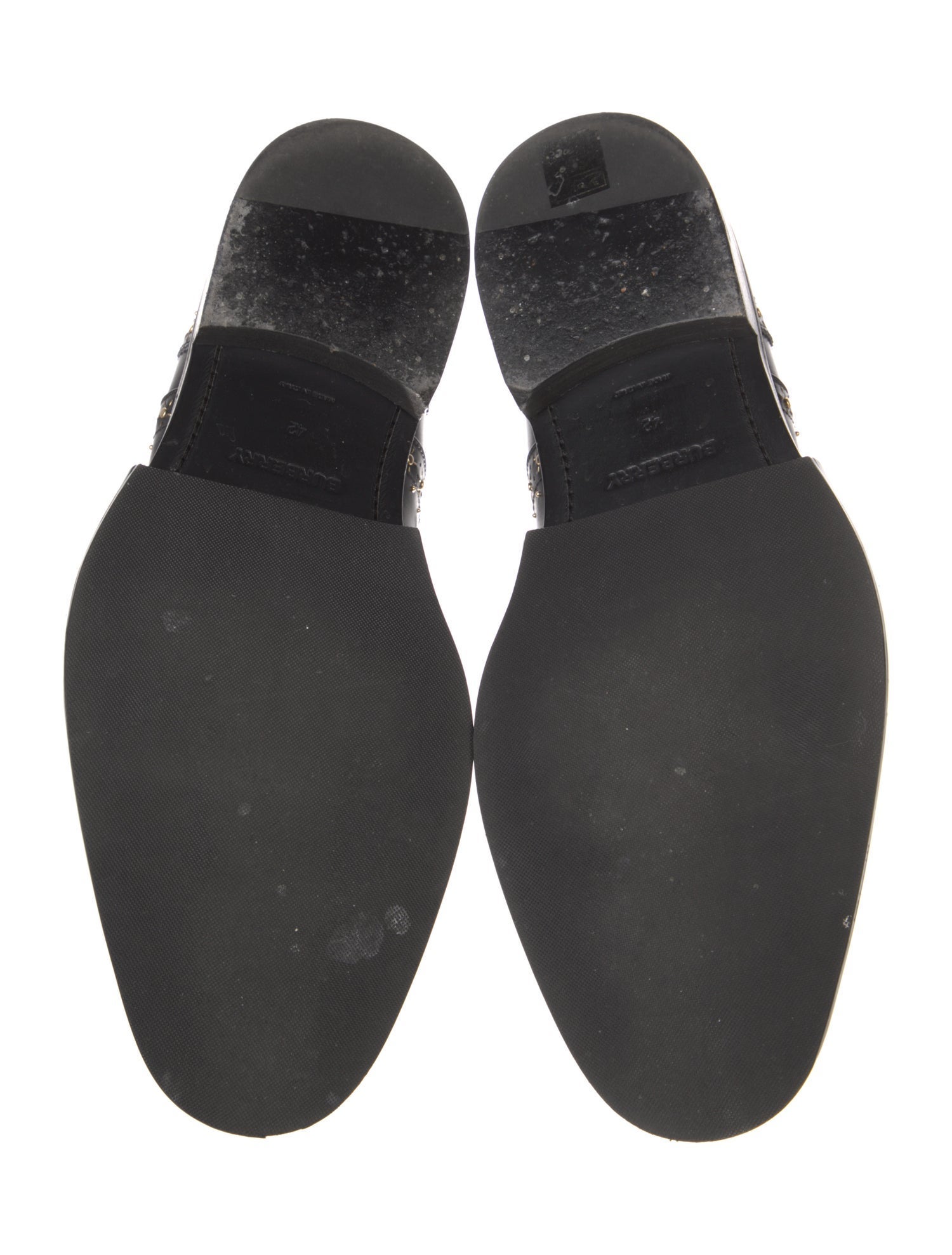 Burberry Patent Leather Lasercut Accents Brogues