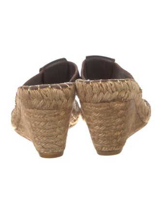 Burberry House Check Pattern Leather Espadrilles