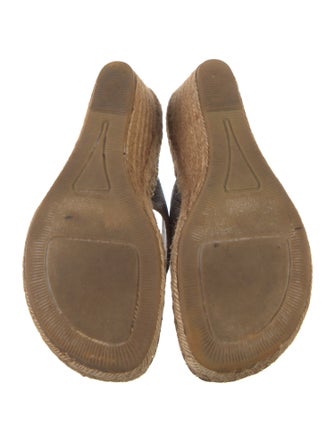 Burberry House Check Pattern Leather Espadrilles