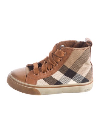 Burberry High Top Canvas Sneaker