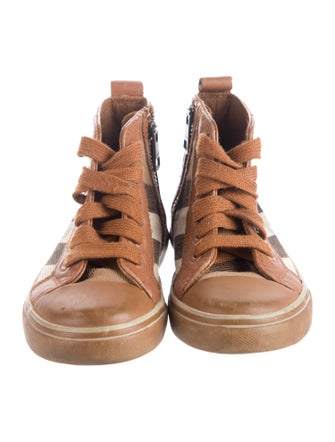 Burberry High Top Canvas Sneaker