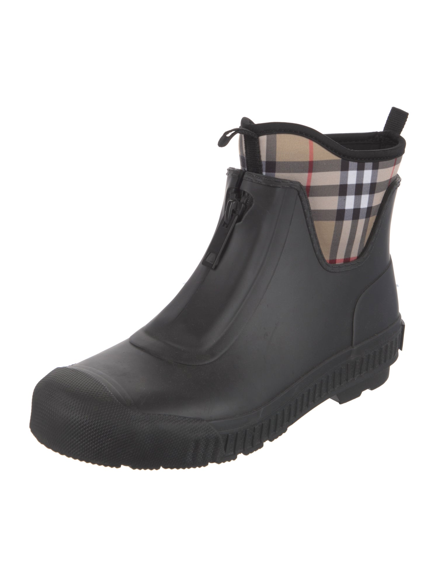 Burberry House Check Pattern Rubber Rain Boots