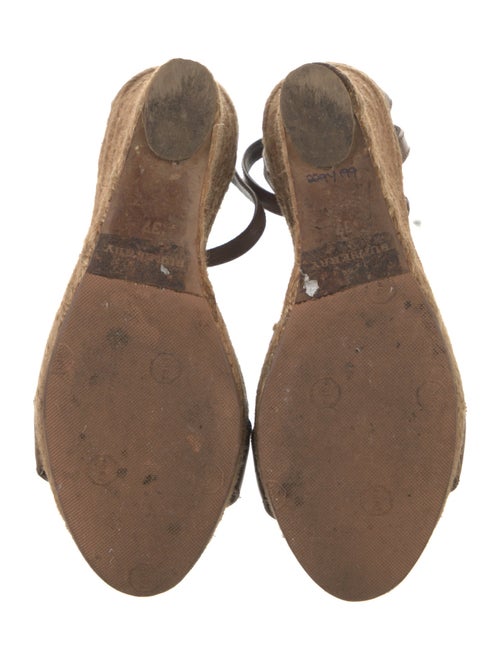 Burberry House Check Pattern Jute Pumps