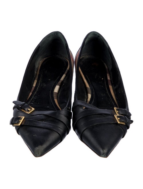 Burberry Nova Check Pattern Canvas Ballet Flats