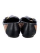 Burberry Nova Check Pattern Canvas Ballet Flats