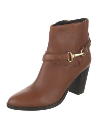 Burberry Nova Check Pattern Leather Boots