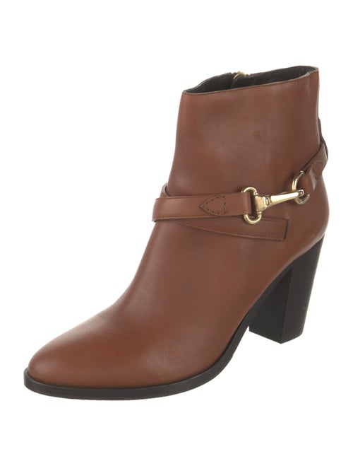 Burberry Nova Check Pattern Leather Boots