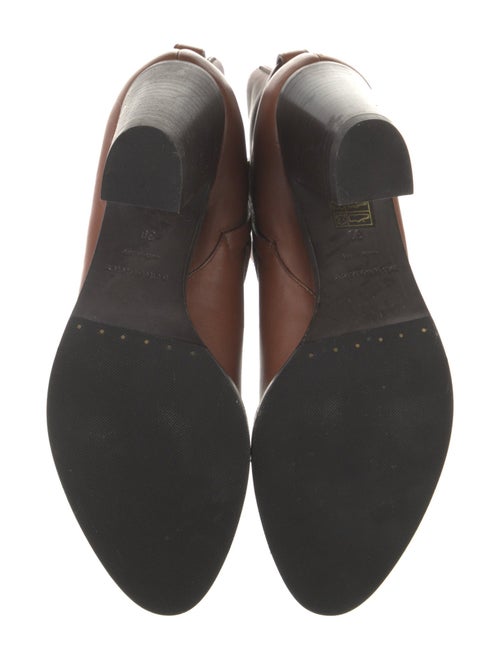 Burberry Nova Check Pattern Leather Boots