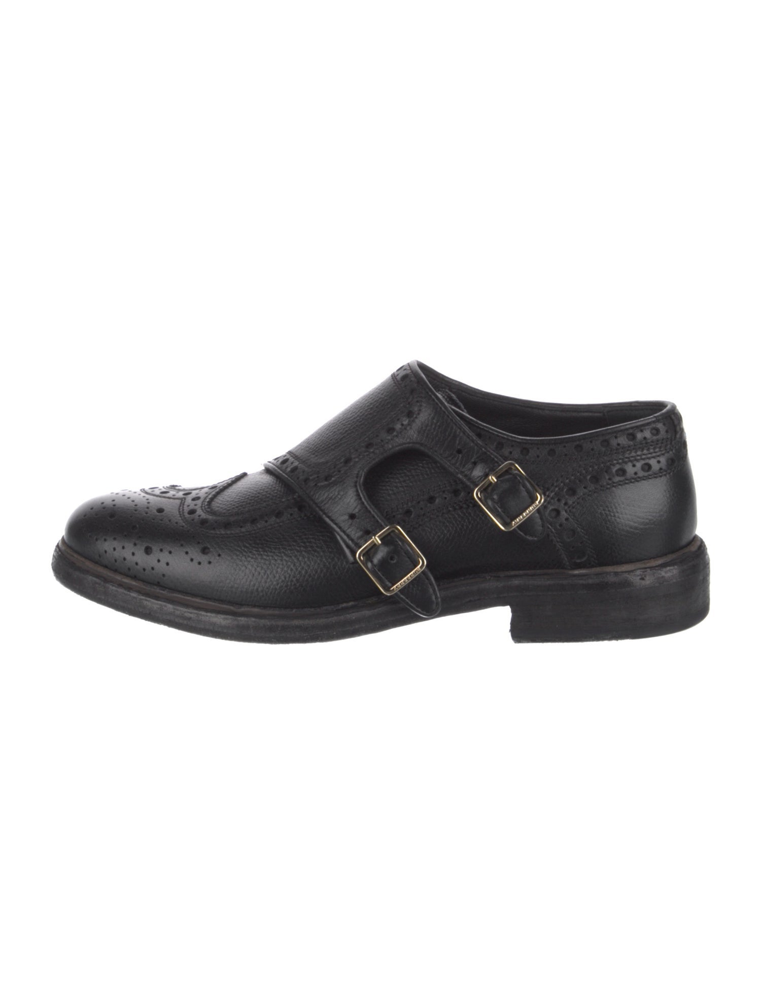 Burberry Leather Lasercut Accents Oxfords