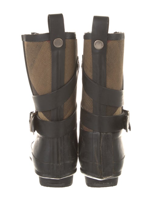 Burberry Exploded Check Pattern Canvas Rain Boots