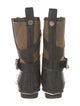 Burberry Exploded Check Pattern Canvas Rain Boots