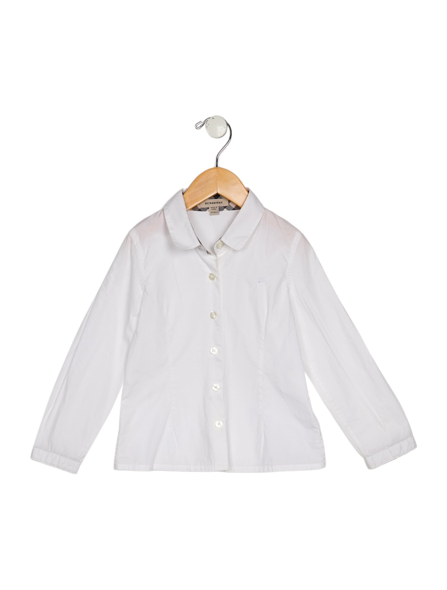 Burberry Toddler Girls' Solid Long-Sleeve Shirt