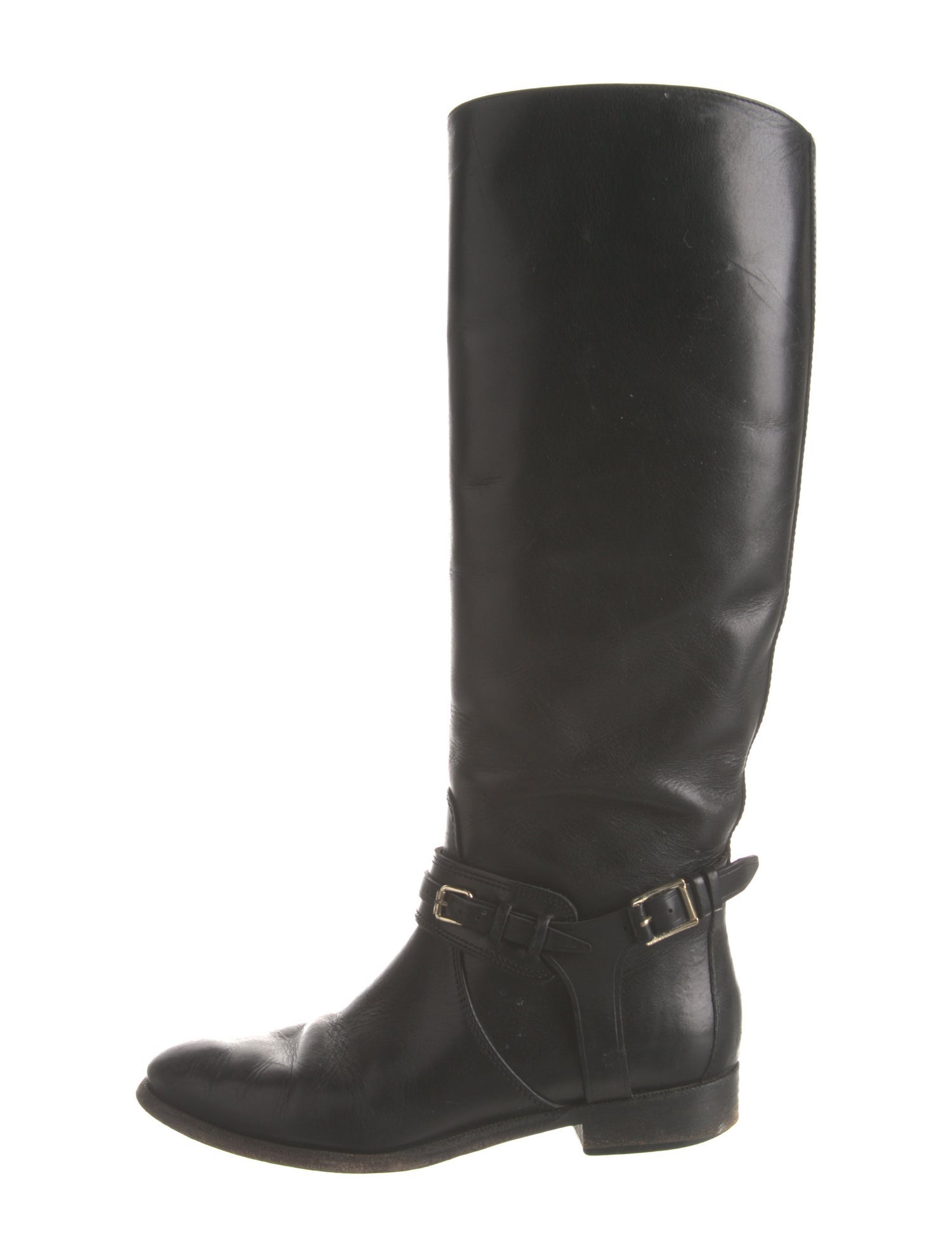 Burberry Leather Riding Boots