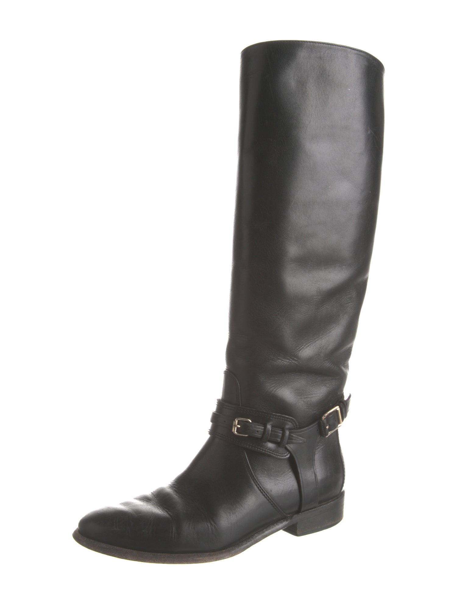 Burberry Leather Riding Boots