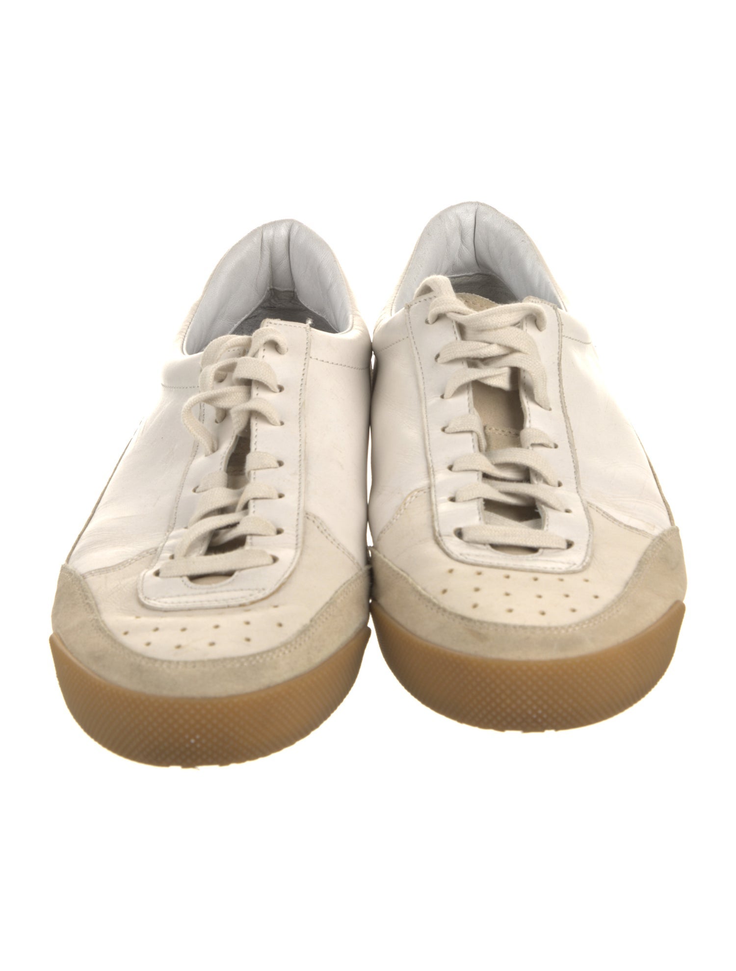 Burberry Nova Check Pattern Leather Sneakers