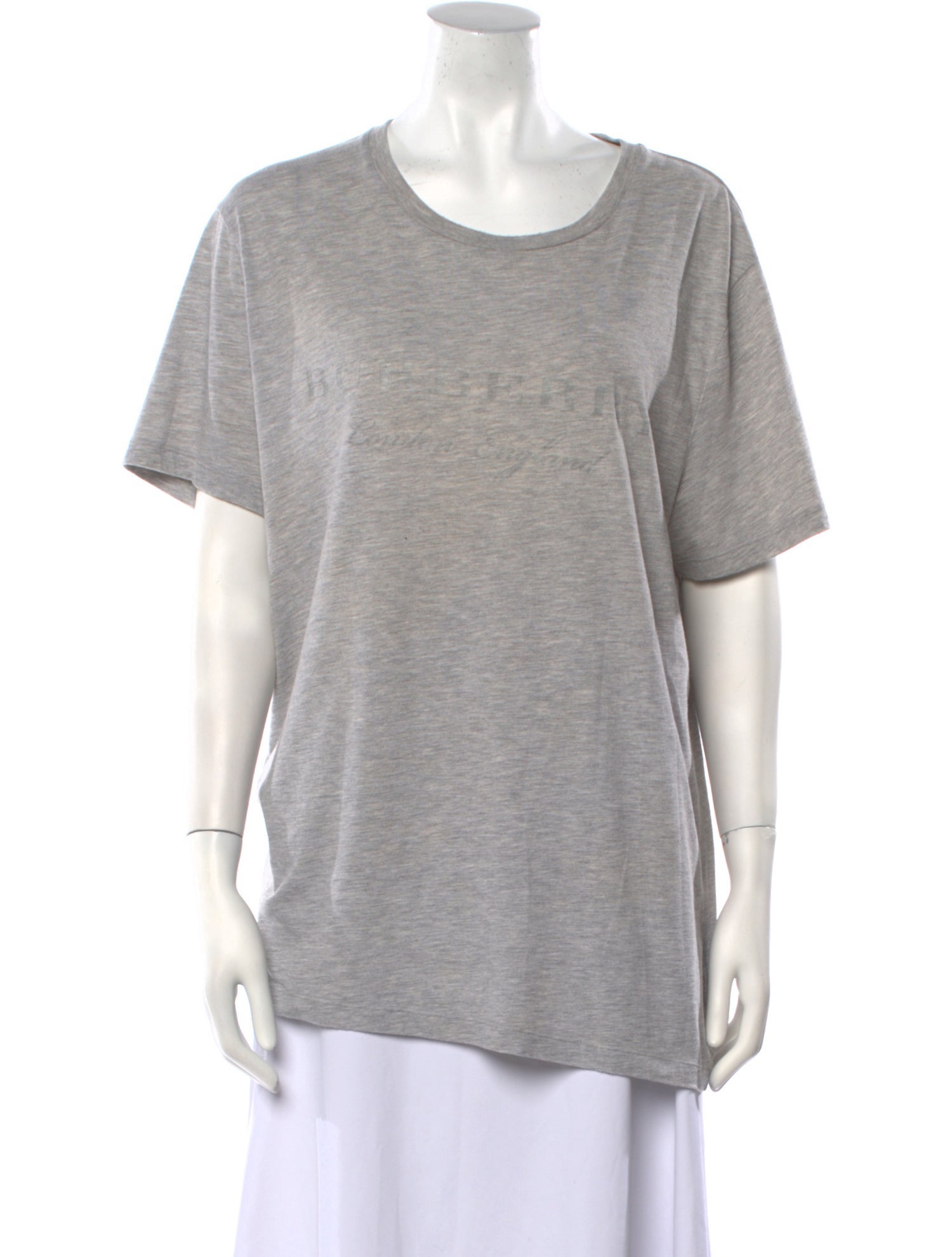Burberry Scoop Neck Short Sleeve T-Shirt