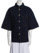 Burberry Three-Quarter Sleeve Button-Up Top