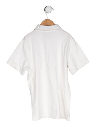 Burberry Solid Collared Polo Top
