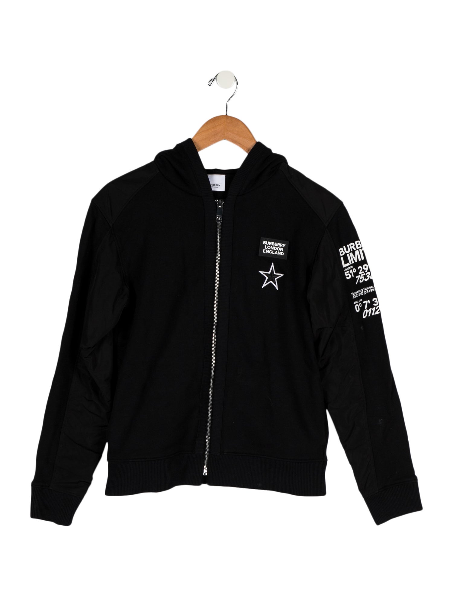 Burberry Woven Hooded Sweatshirt Jacket