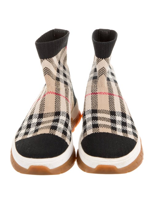 Burberry Kids' Checkprint High Top Shoes
