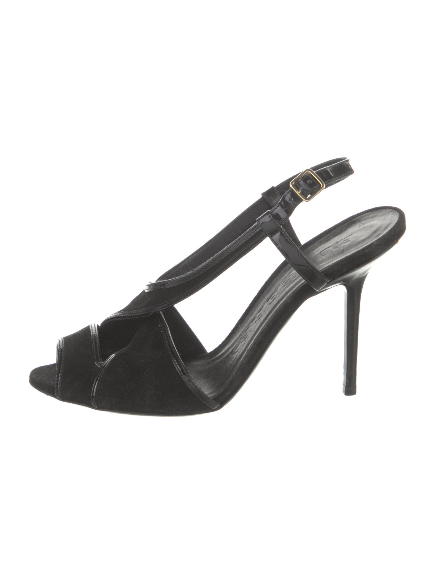 Burberry Suede Slingback Sandals