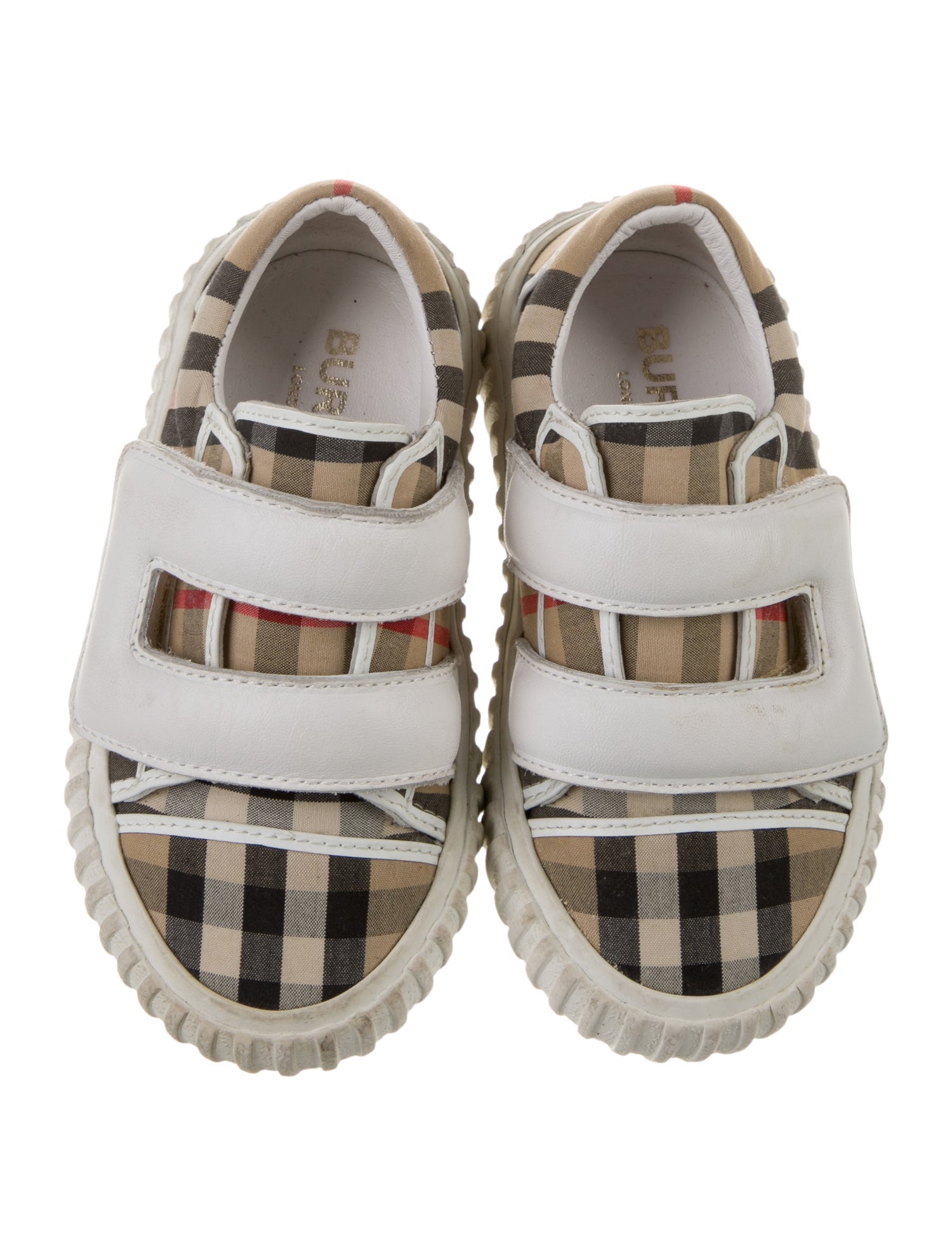 Burberry Kids' Checkprint Low-Top Sneakers